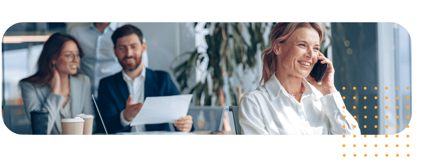 Geschäftsfrau im Gespräch während einer Karriereberatung